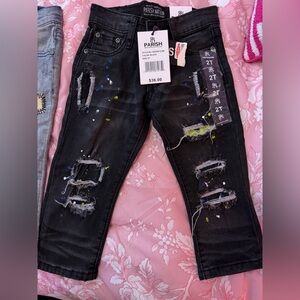 Parish Nation black denim 2T toddler jeans denim Serenade 1T blue denim jeans
